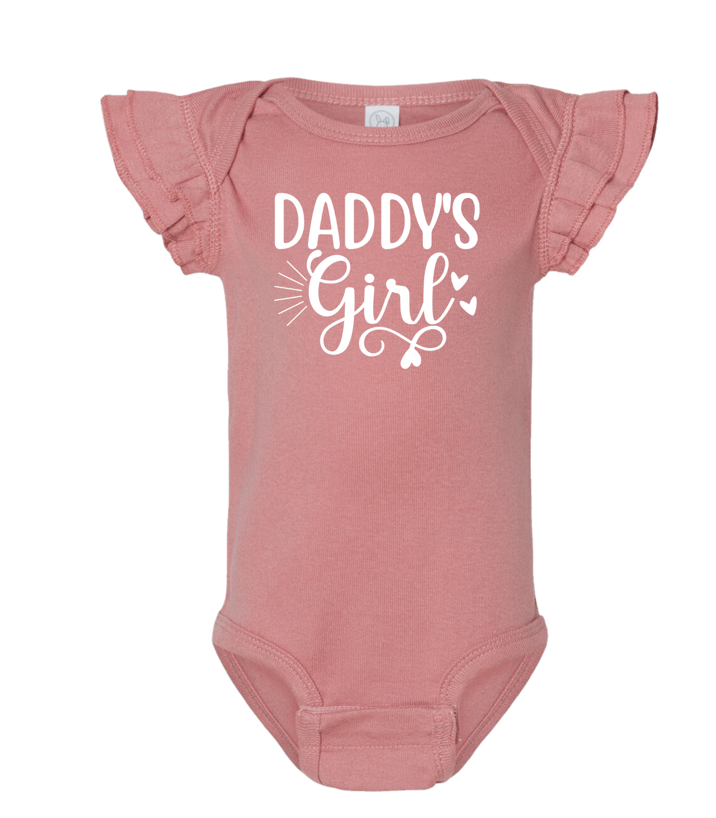 Daddy's Girl Whimsical Ruffle Baby Onesie
