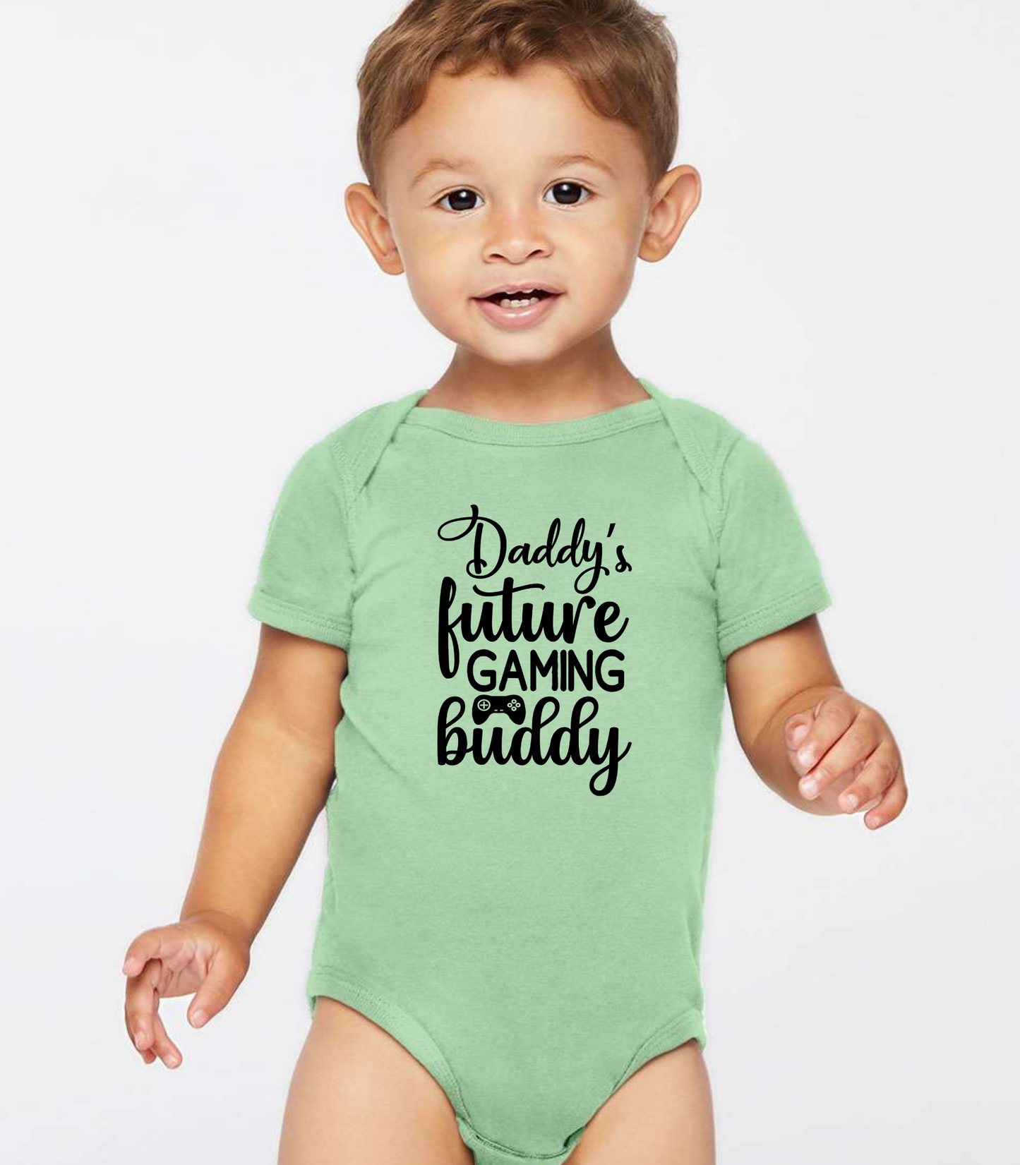 Daddy's Future Gaming Buddy Baby Onesie