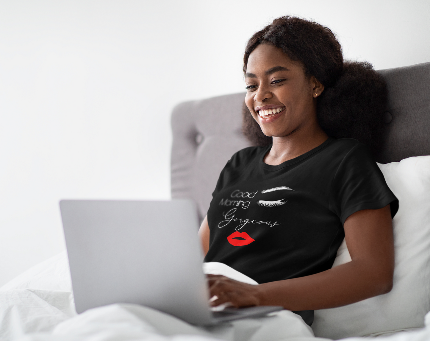 Good Morning Gorgeous Ladies Short Sleeve T-Shirt