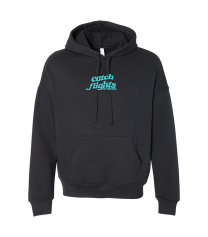 Catch Flights Not Feelings Embroidered Hoodie