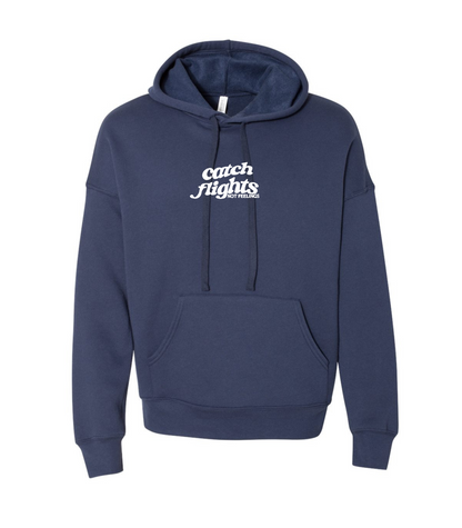 Catch Flights Not Feelings Embroidered Hoodie