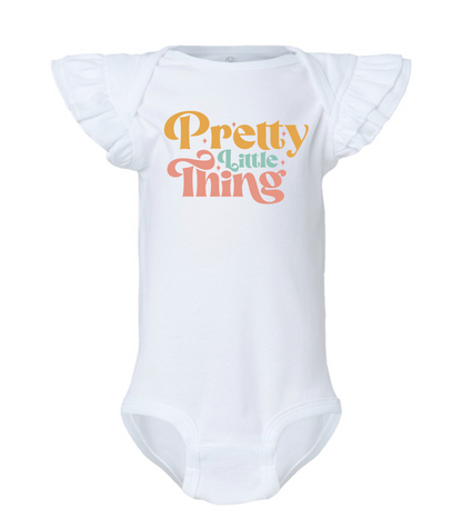 Pretty Little Thing Baby Ruffle Baby Onesie