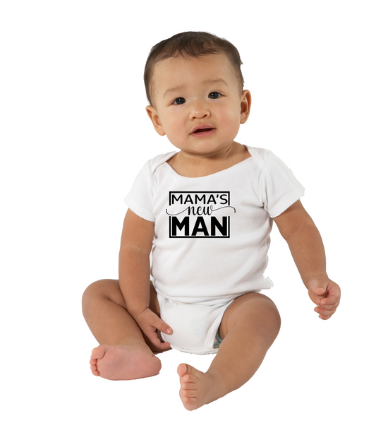 Mama's New Man Baby Onesie