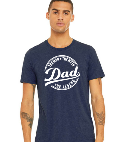 Dad-The Man the Myth the Legend Short Sleeve Unisex  T-Shirt