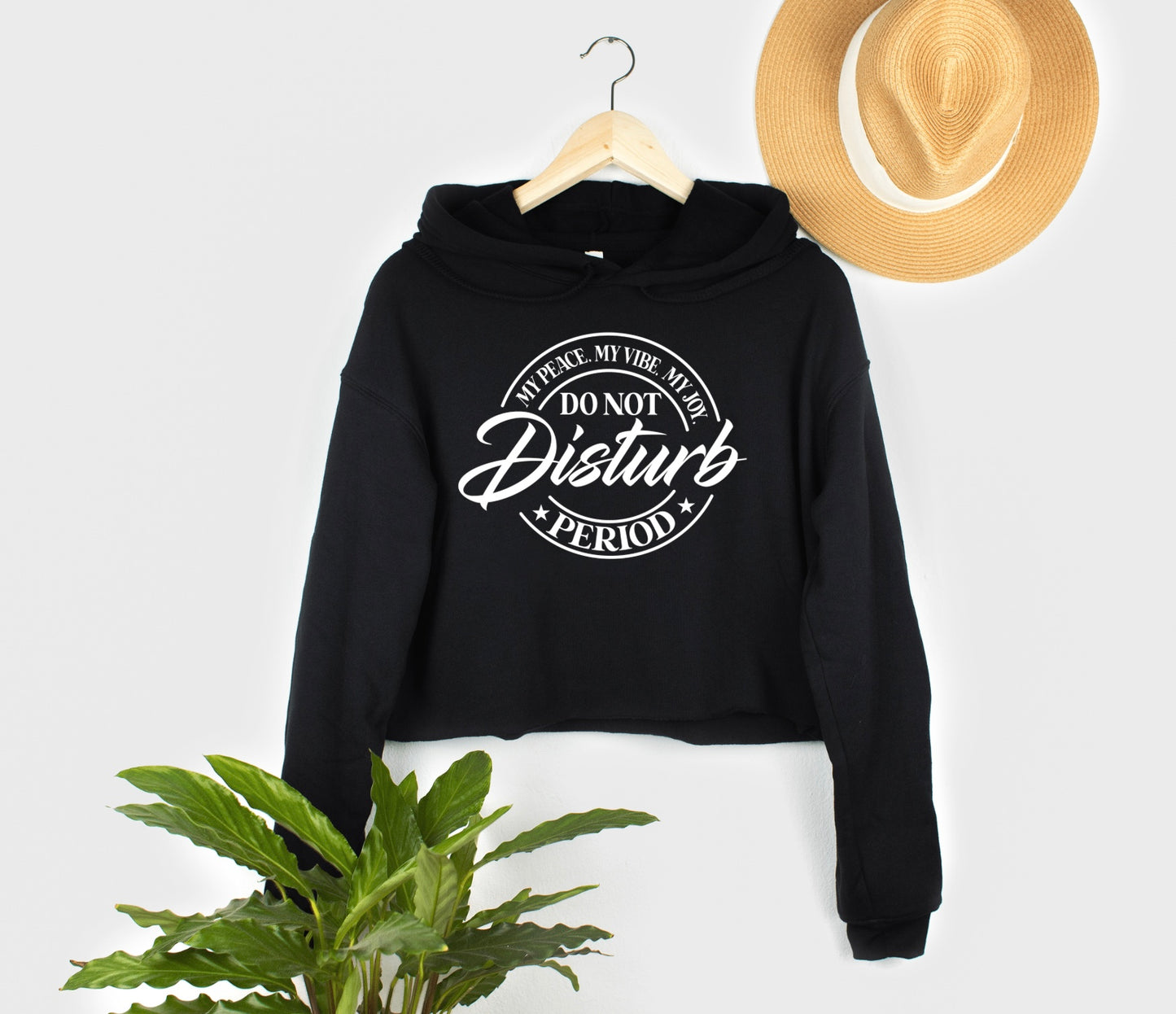 Do Not Disturb Cropped Hoodie