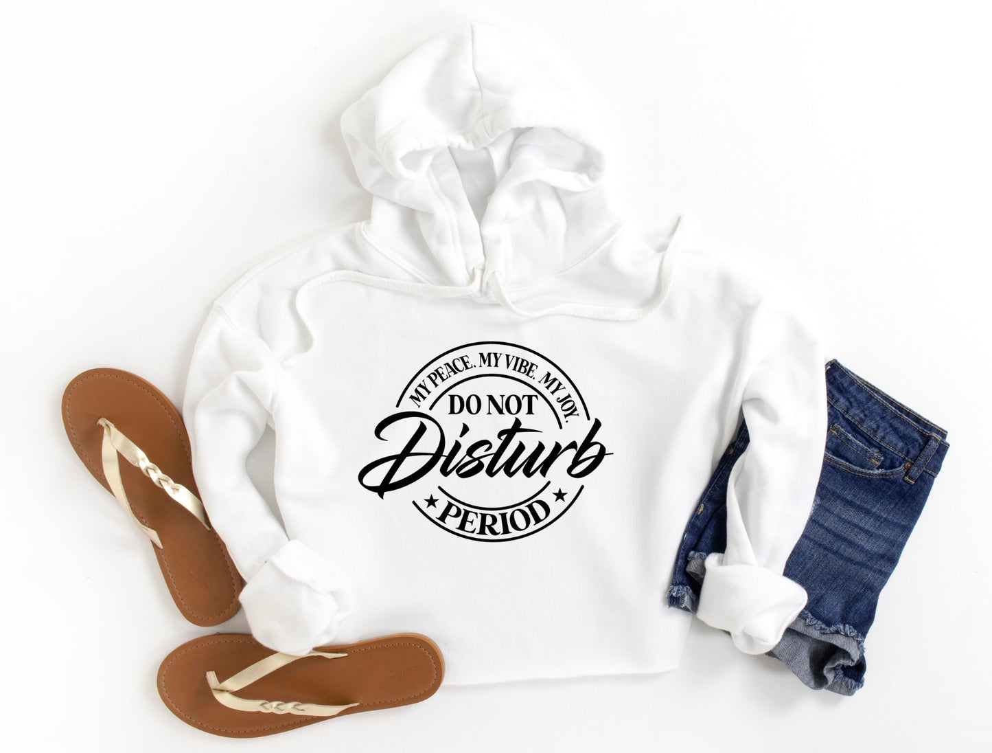 Do Not Disturb Cropped Hoodie