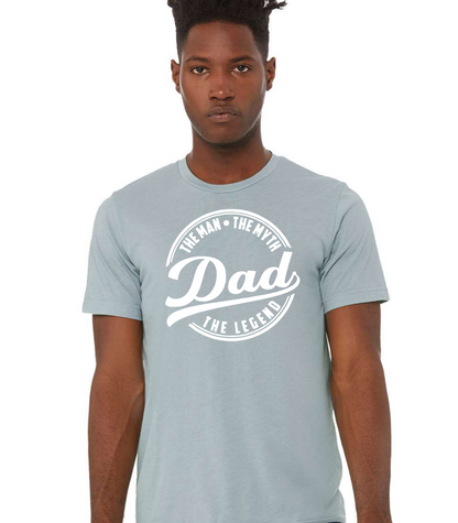 Dad-The Man the Myth the Legend Short Sleeve Unisex  T-Shirt