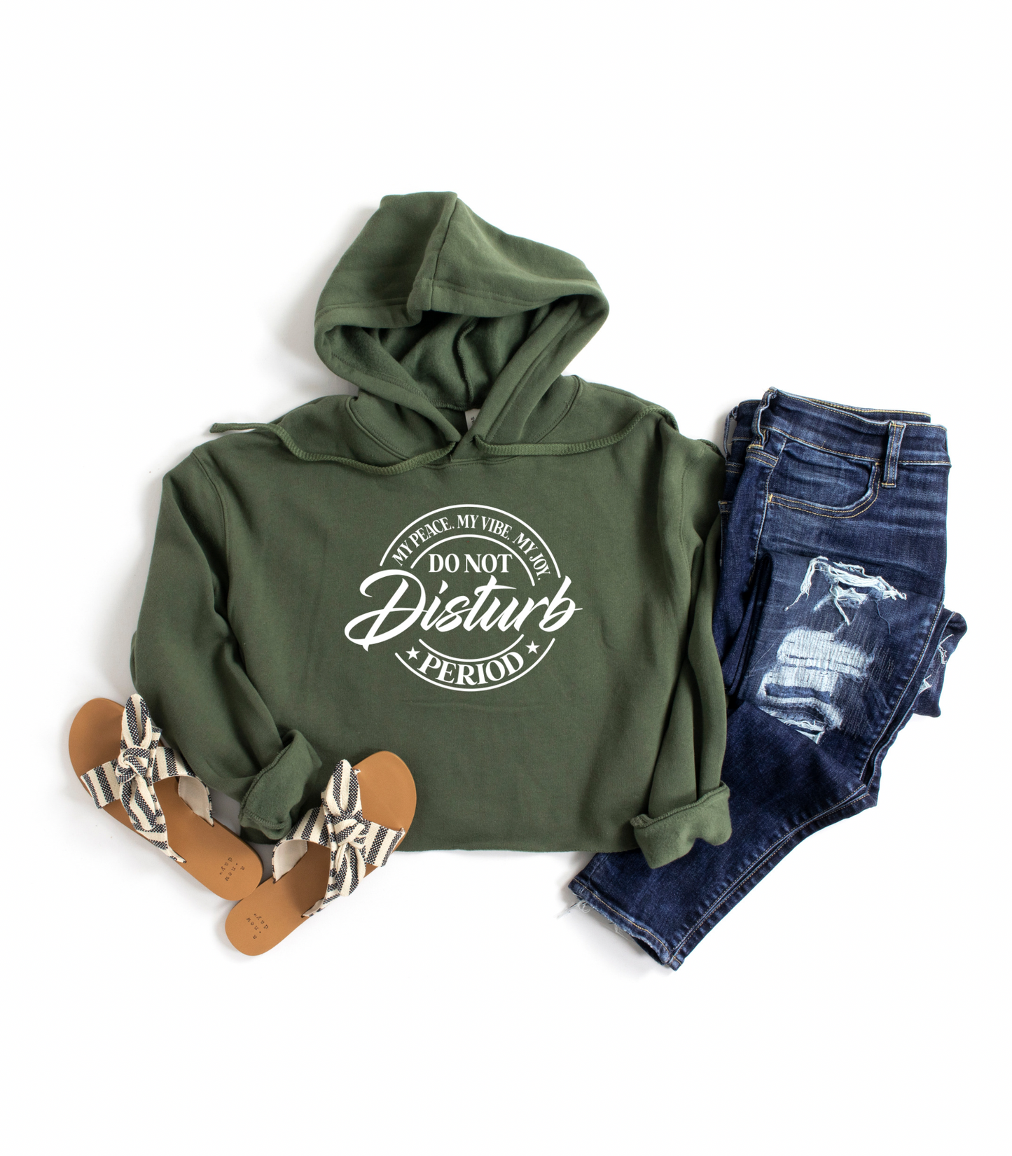 Do Not Disturb Cropped Hoodie