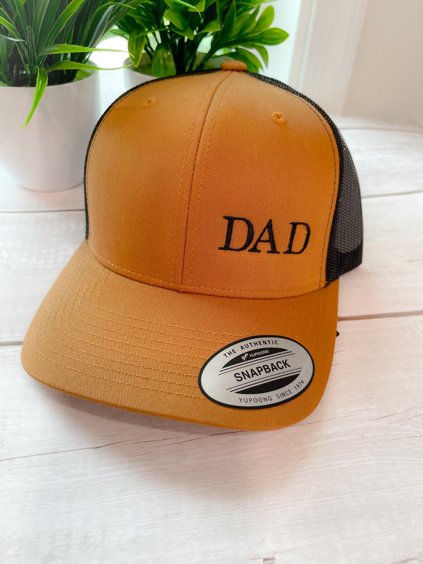 Embroidered Snapback Hat-Dad