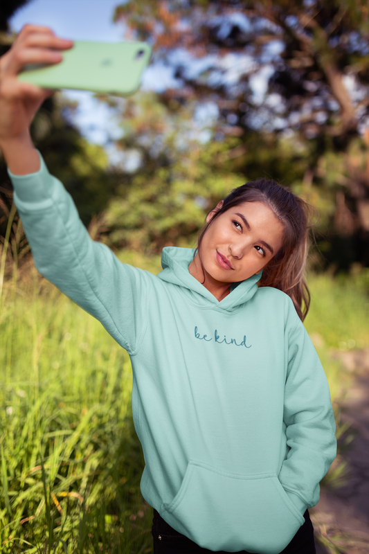 Be Kind Embroidered Hoodie